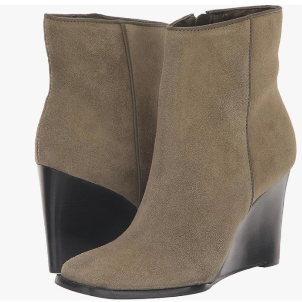 NEW DOLCE VITA Made In Brazil Suede Susann Booties in moss for women 925 4m2 - Picture 1 of 8
